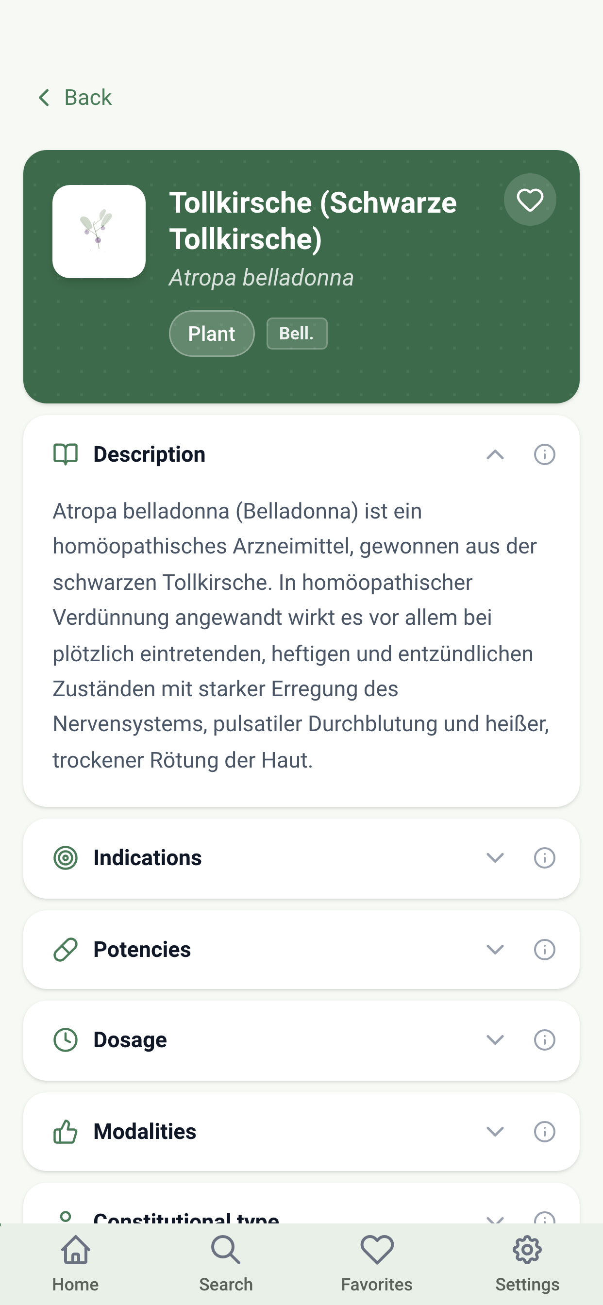 Remedy detail page